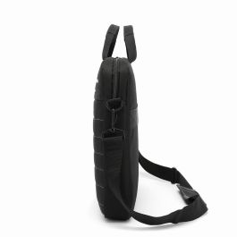Coolbox Funda Maletín Portátil para Netbook y Tablet Hasta 14", Acolchado, Tejido Impermeable, Negro con Azul