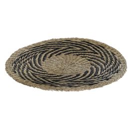 Salvamantel DKD Home Decor Negro Natural 38 x 38 x 1 cm Salvamantel DKD Home Decor Negro Natural 38 x 38 x 1 cm