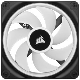 Corsair CO-9051002-WW Ventilador 12 cm Negro, Blanco, 3 Piezas, LED Multi, PWM, 480-2400 RPM, 63.1 CFM