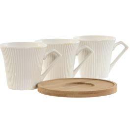 Cafe Basicos DKD Home Decor Blanco 6.5 x 6 x 8.5 cm Set de 6