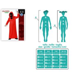 Disfraz Demonio Niño Halloween Túnica Roja con Capucha y Máscara Talla 10-12 Años Disfraz Demonio Niño Halloween Túnica Roja con Capucha y Máscara Talla 10-12 Años