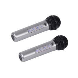 Trevi EM 415 R Micrófono Karaoke Inalámbrico Unidireccional, Conexión 6,35mm, USB-C, Batería Litio, Control Volumen, Negro/Plata Precio: 31.50000018. SKU: B195V38LFZ