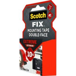 Scotch Cinta Doble Cara Montaje Extreme para Exteriores Máximo 10 kg 19mm x 1,5m