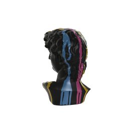 DKD Home Decor Figura Busto Resina Negro Multicolor 9 x 15 x 10 cm (4 Unidades)