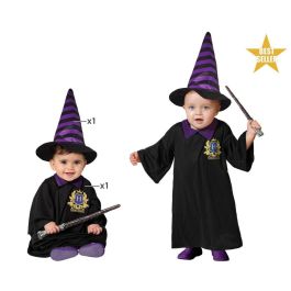 Disfraz Mago Brujo Bebé Unisex 6-12 Meses de Fantasía, Negro y Violeta, con Túnica y Sombrero de Polyester Disfraz Mago Brujo Bebé Unisex 6-12 Meses de Fantasía, Negro y Violeta, con Túnica y Sombrero de Polyester