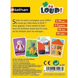 Nathan Au Loup - Juego de Cartas El Lobo y los Animales: ¿Quién pondrá a salvo a sus amigos antes que el Lobo? Desde 4 años