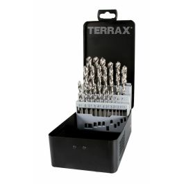 Set de brocas TERRAX Estuche DIN 338 25 Piezas 19 piezas