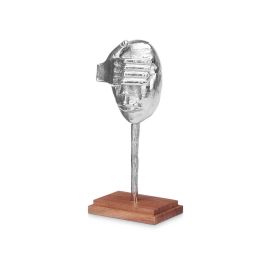 Figura Metal Mano Ojos Plata con Soporte Madera Giftdecor 16x34x10 cm (6 Unidades) Figura Metal Mano Ojos Plata con Soporte Madera Giftdecor 16x34x10 cm (6 Unidades)