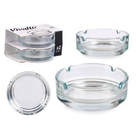 Vivalto Set de 2 Ceniceros de Vidrio, 9 cm de Diámetro, Transparente (36 Unidades) Precio: 37.9908782. SKU: B17FWGR7Y2