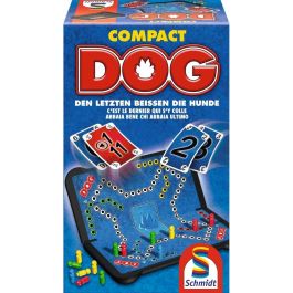 Schmidt Spiele Juego de Mesa DOG Compact – Edición de Viaje con Caja Robusta y Portátil para Jugar en Cualquier Lugar