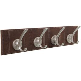 Perchero de Pared Alexandra House Living Marrón Piel 60 x 9 x 12 cm Precio: 48.50000045. SKU: B18T832DLM