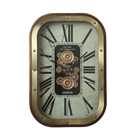 DKD Home Decor Reloj de Pared Glam Dorado Beige 43x63cm de Hierro y Cristal Precio: 88.8900001. SKU: B1ARKP87M3