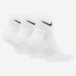 Calcetines Deportivos Nike EVERYDAY CUSHIONED SX7667 100 B Blanco