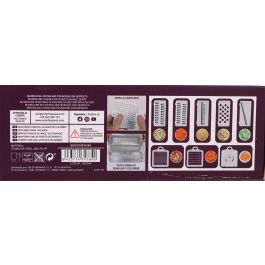 Quttin Cortador-Rallador Multifuncional con Depósito, 32x11.5x11.5 cm (6 Unidades)