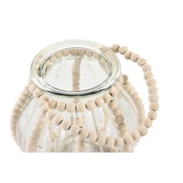 Portavela Colonial DKD Home Decor Transparente Marron Claro 22 x 22 x 22 cm Portavela Colonial DKD Home Decor Transparente Marron Claro 22 x 22 x 22 cm