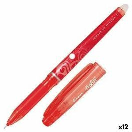 Boligrafo de tinta líquida Pilot Frixion Point Tinta borrable Rojo (12 Unidades)