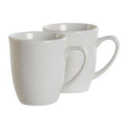 DKD Home Decor Mug 10 x 9 x 12 cm Set de 4 Porcelana Blanco