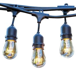 Lumisky LUM3666162002091 Guirnalda luz exterior MAFY 20 LIGHT 10 m, 20 bombillas filamento vintage E27 LED blanco cálido
