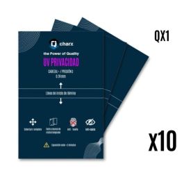 Qcharx Lámina Protectora HD Privacidad Ultravioleta para Pantallas Curvas Anti-golpes y Rasguños con Tacto de Cristal Templado Precio: 46.49999992. SKU: B192G7VZ3H