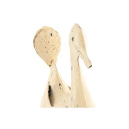 DKD Home Decor Decoración Pato Shabby Chic de Metal Blanco - 13x35x28 cm (Set de 2 Unidades)