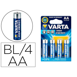 Varta Pila Alcalina Longlife Power AA LR06 Blister 4 Unidades Ø14,5 x 50,5 mm Precio: 3.88999996. SKU: S0408624