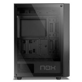 NOX Infinity Beta Semitorre PC ATX Negro con Ventana Lateral de Cristal Templado, Frontal Mesh, Soporte Gráficas 300mm y USB 3.0