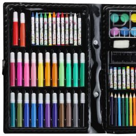 Createur de Genie Maleta de Colorear 86 Piezas con Rotuladores, Crayolas, Ceras, Acuarelas y Lápices