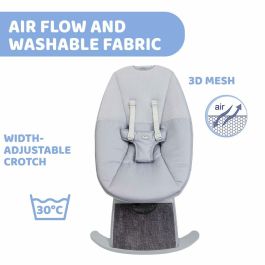 Chicco Columpio musical Comfy Wave AUC8058664164738 - 61 x 75 x 61 cm - Gris