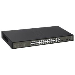 Level One Conmutador Gigabit Smart Lite GES-2128 28 Puertos Gestionable Web 24 RJ45 4 SFP