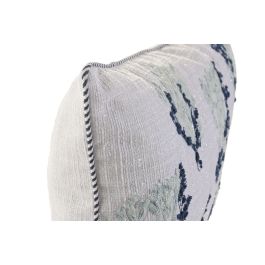 DKD Home Decor Cojin Mediterraneo 2 Unidades Azul Blanco Chenilla 60 x 10 x 35 cm