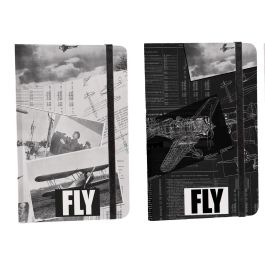 DKD Home Decor Libreta Vintage Colección Aviación 80 Hojas Cartón y Papel Blanco y Negro 1.5x14x9.5 cm (Pack de 12) Precio: 19.83432. SKU: B1BFJZHXC8