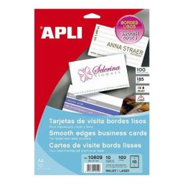 Tarjetas De Visita Apli Para Impresora Bordes Lisos C.Rectos 200G Mate 89X51Mm Blister 15H 150 Uds.(10609) Precio: 16.50000044. SKU: BIX10609