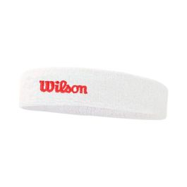 Cinta Deportiva para la Cabeza Wilson Terry Logo Headband Blanco Talla única