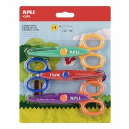 Juego de Manualidades con Papel Apli Set de tijeras Multicolor 13,5 cm Juego de Manualidades con Papel Apli Set de tijeras Multicolor 13,5 cm