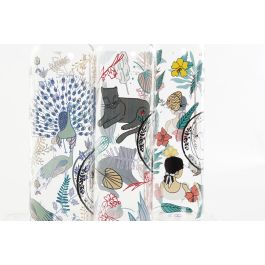 DKD Home Decor Botella Tropical Wild&free Borosilicato Inox Pack 6 Unidades 550ml 6.5 x 23 x 6.5 cm