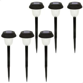 Set de estacas solares de jardín Aktive 6 Piezas Acero Inoxidable Plástico 10 x 38 x 10 cm (4 Unidades) Set de estacas solares de jardín Aktive 6 Piezas Acero Inoxidable Plástico 10 x 38 x 10 cm (4 Unidades)