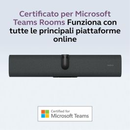 Jabra PANACAST 40 Cámara de Videoconferencia 4K MS Teams Rooms Bar Only Negro