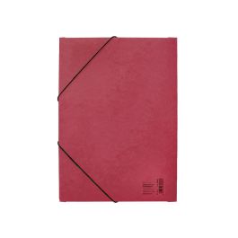 Carpeta Liderpapel Gomas A3 3 Solapas Carton Prespan Roja