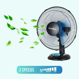 Ventilador de Sobremesa Bastilipo BARROSA Negro 50 W