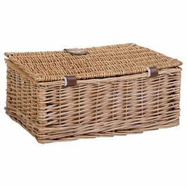 Cesta de Picnic Alexandra House Living Gris Natural Mimbre