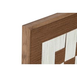 DKD Home Decor Cuadro 3 x 50 x 50 cm Beige Blanco (2 Unidades)