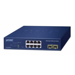 Planet Switch 8 puertos Gigabit 10/100/1000T + 2 SFP 1000X Web Smart Precio: 89.49999982. SKU: B1DHNKDAHH