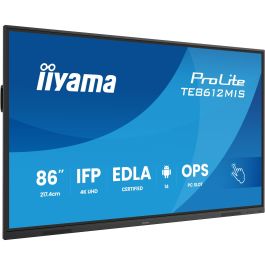 IIYAMA TE8612MIS Panel Táctil Interactivo 86" (217cm) IPS 4K UHD Multi-Touch VGA/HDMI/USB-C Android 14 Precio: 2179.49999949. SKU: B17JGA8FH7