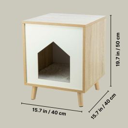 Trixie TRI4057589363121 Refugio Isa Aspecto Madera 40 x 50 x 40 cm Marrón Claro / Blanco