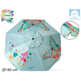 Atosa Sombrilla de Playa Reclinable de Aluminio con UPF 50+, Celeste, 180 cm Precio: 10.50000006. SKU: B1DJPLMDYJ