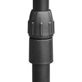 DAY Perchero Barra Ajustable Negro con Ruedas 81x42x100-170 cm