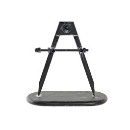 DKD Home Decor Reloj Sobremesa Loft Dorado Negro Hierro y Pvc 8 x 31 x 17 cm (2 Unidades)