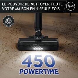 Aspiradora vertical inalámbrica - HOOVER HF1P10H - 40 AW - Pantalla LED - Negro / Morado pastel Aspiradora vertical inalámbrica - HOOVER HF1P10H - 40 AW - Pantalla LED - Negro / Morado pastel