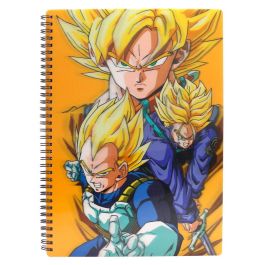 SD TOYS Cuaderno A4 Dragon Ball Z Saiyans efecto 3D 30x21cm - Libreta con personajes que cobran vida Precio: 12.94999959. SKU: B17R4C4NNG