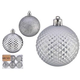 Krist+ Set de 6 Bolas de PVC de 6 cm Plata (12 Unidades) Precio: 20.82894. SKU: B1EYVWYC5C